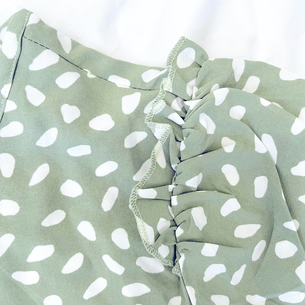 Geometric Print Blouse in Aqua Foam- NEW 2022 - Picture 3 of 7